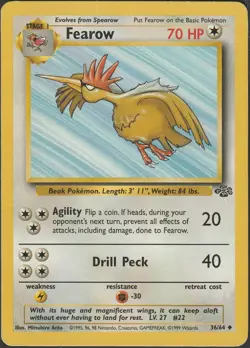 Fearow 36/64 Uncommon Jungle Multi Item Discount HP - Image 1