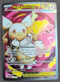 Pokemon Mega Audino Ex 253/217 Ascended Heroes Ultra Rare NM - Image 1