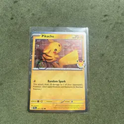🌀PERFECT PLACEMENT Fart Swirl 🌀 - Pikachu 51/162 Stamped 2026 Pokemon Day - Image 1