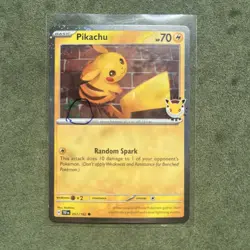 🌀PERFECT PLACEMENT Fart Swirl 🌀 - Pikachu 51/162 Stamped 2026 Pokemon Day - Image 2