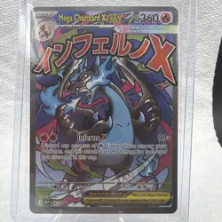 Pokemon TCG – Phantasmal Flames (UPC) MEGA CHARIZARD X Promo #23 “H” - Image 2