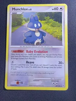 Pokemon TCG Munchlax 33/130 Diamond and Pearl 2007 - Image 1