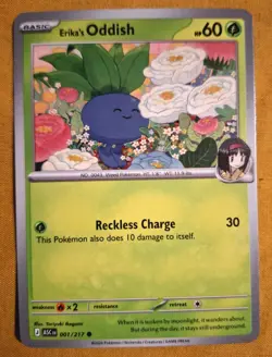 17p Auctions: Erika's Oddish 1/217 Common Regular ME: Ascended Heroes - Pokemon - Image 1