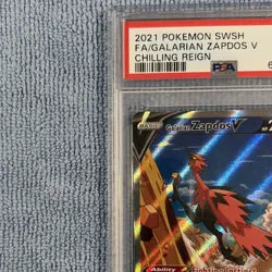Galarian Zapdos V 174/198 Pokemon TCG Chilling Reign Full Art Holo PSA 10 - Image 2