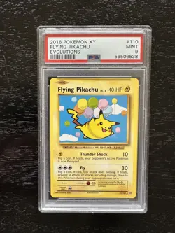2016 POKEMON XY EVOLUTIONS #110 FLYING PIKACHU PSA 9 - Image 1