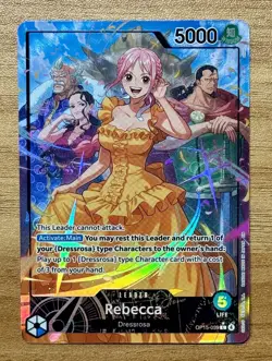 One Piece Rebecca OP15-039 Leader Alt Art Adventure on Kami’s Island - NM/Mint - Image 1