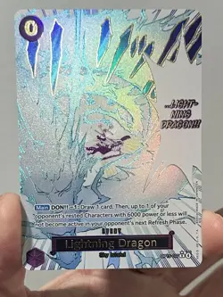 Lightning Dragon (Alt Art) Adventure on Kamis Island OP15-077 One piece English - Image 1