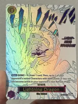 Lightning Dragon (Alt Art) Adventure on Kamis Island OP15-077 One piece English - Image 4
