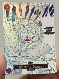 Lightning Dragon (Alt Art) Adventure on Kamis Island OP15-077 One piece English - Image 5