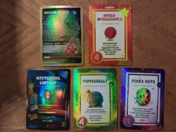 Doomlings Lot of 5 Holofoil Cards Dragon Scales Mysterious Lantern Polka Dots - Image 1