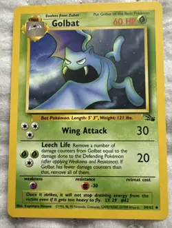 Bundle of 5 Vintage Pokemon Cards Golbat Pikachu Horsea Muchlax Plusle - Image 2