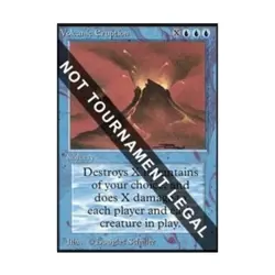 WOTC MtG Collector's Ed Volcanic Eruption (CE) (R) EX - Image 1