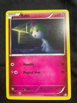 Ralts Pokemon Card TCG Fairy Type - Image 1