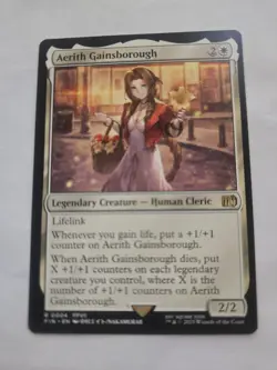 Aerith Gainsborough Magic the Gathering Card Final Fantasy Rare 0004 - Image 1