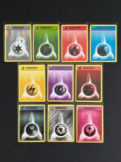 Pokemon TCG 2016 XY: Evolutions Complete Set of Numbered Energy Cards #90-99 LP+ - Image 1