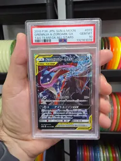 Greninja & Zoroark GX 2019 Pokemon All Stars sm12a #72 PSA 10 Gem Mint Tcg Card - Image 1