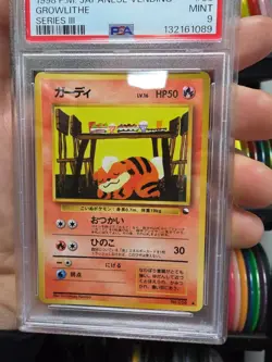 Pokemon 1998 Growlithe Japanese Vending Series III #58 PSA 9 Mint Tcg Card - Image 5