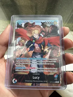 One Piece Card Game TCG Lucy OP15-002 Alt Art Leader M/NM Condition - Image 2