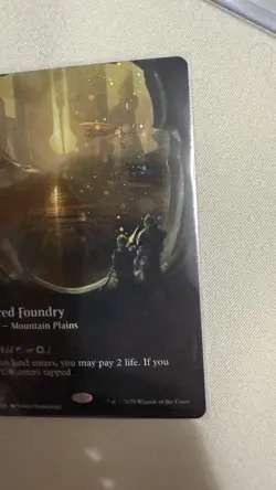 MTG Edge of Eternity Sacred Foundry (Borderless) (Galaxy Foil) (Swirl) - Image 5