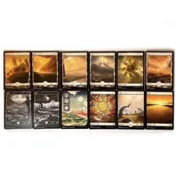 Mtg Japanese Full Art Basic Land Topography Complete Extended Frame Popular Patt - Image 1