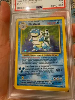 Blastoise Pokemon Base Set Holo 1999 Wizards of The Coast (WOTC) 2/102 PSA 7 - Image 3