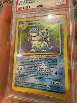 Blastoise Pokemon Base Set Holo 1999 Wizards of The Coast (WOTC) 2/102 PSA 7 - Image 4