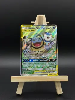 Pokemon TCG: Blastoise & Piplup GX 215/236 Cosmic Eclipse Alt Art [Near Mint] - Image 1