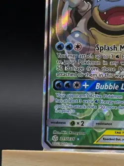 Pokemon TCG: Blastoise & Piplup GX 215/236 Cosmic Eclipse Alt Art [Near Mint] - Image 4