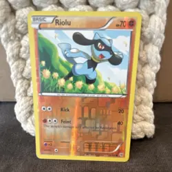 Pokemon TCG Riolu Plasma Storm 76/135 Reverse Holo Common HP 70 - Image 1