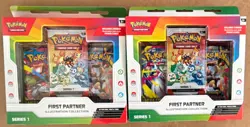 2 Pokemon TCG First Partner Illustration Collection Series 1 Packs English - Image 1