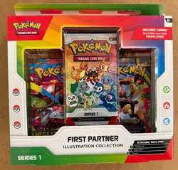 2 Pokemon TCG First Partner Illustration Collection Series 1 Packs English - Image 3