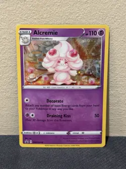 Pokemon TCG Alcremie SWSH058 Black Star Promo Sword & Shield Promos Holo MINT - Image 1