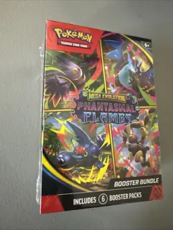Pokemon Mega Evolution Phantasmal Flames Booster Bundle Sealed - Image 1