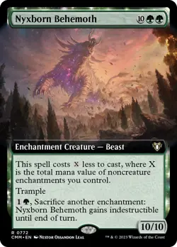 🧙Nyxborn Behemoth R 0772 Borderless CMM Commander Masters MTG - Image 1