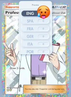 【English】Pokemon TCG Pocket Trading Trade Professor’s Research Professor Oak - Image 2