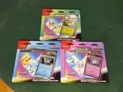 Pokemon TCG Prismatic Evolutions Tech Sticker Collection Art Set X3 BRAND NEW - Image 1