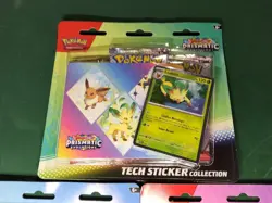 Pokemon TCG Prismatic Evolutions Tech Sticker Collection Art Set X3 BRAND NEW - Image 4