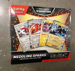 Pokemon Meddling Sparks Premium Collection - 12 Booster Packs + 4 Foil Promos - Image 2