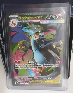 Preowned Mega Charizard X EX 109/094 Full Art Pokemon TCG Phantasmal Flames - Image 1