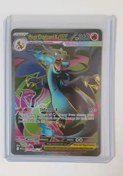 Preowned Mega Charizard X EX 109/094 Full Art Pokemon TCG Phantasmal Flames - Image 3