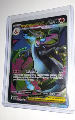 Preowned Mega Charizard X EX 109/094 Full Art Pokemon TCG Phantasmal Flames - Image 5
