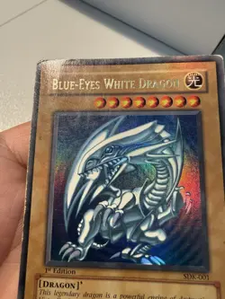 Yugioh! 2002 Blue Eyes White Dragon SDK-001 1st Edition Ultra Rare - Image 2