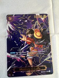 One Piece Monkey D. Luffy SP - OP09-119 OP13 Gold Foil English Card - Image 1