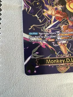 One Piece Monkey D. Luffy SP - OP09-119 OP13 Gold Foil English Card - Image 2
