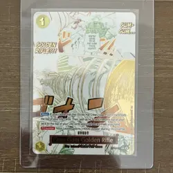 One Piece CCG OP15-116 Gum-Gum Golden Rifle Manga Alt Art - Image 1