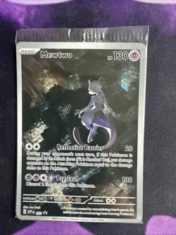MEWTWO SVP 052 Scarlet Violet 151 Promo Illustration Rare Pokemon Card SEALED - Image 1