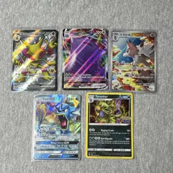 Pokemon TCG 5 Card Lot Alakazam, Ditto VMAX, Lycanroc, Gyarados GX, Tyranitar - Image 1