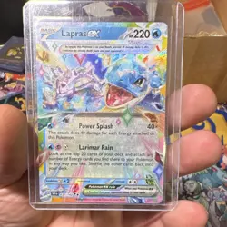 Pokemon TCG Lapras ex & Lapras VMAX Full Art Holo 3 Card Lot English 2024 - Image 5