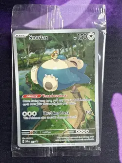 Snorlax SVP EN 051 Black Star Promo Scarlet & Violet Pokemon 151 Card - SEALED - Image 1