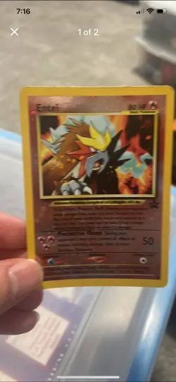 Pokemon TCG Entei Promo Card Pokemon Spell Of The Unown Movie Holographic - Image 1
